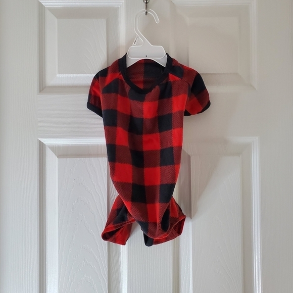 🍁Buffalo Plaid Pajamas/Outfit for your Furbaby Size Small - Picture 1 of 9